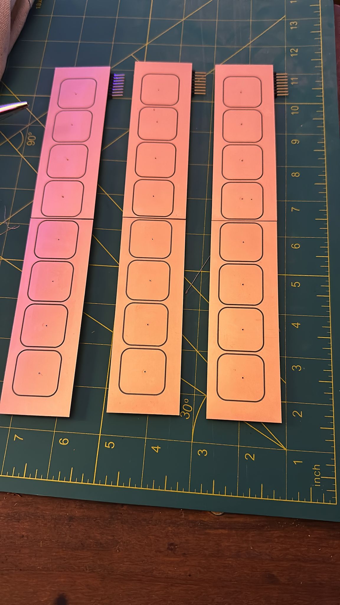 Final Iteration: 3 rows of 8 pads